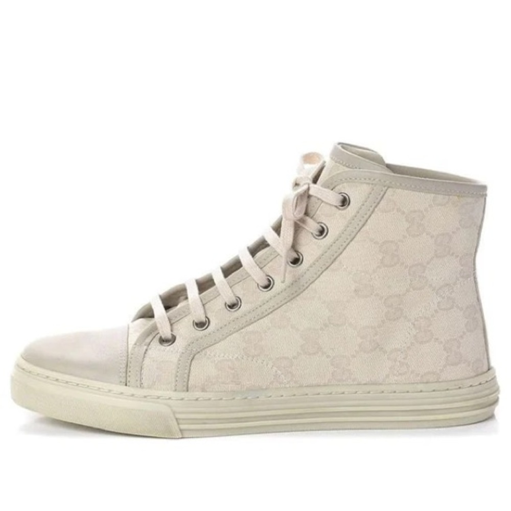 Gucci Beige High-Top Sneakers